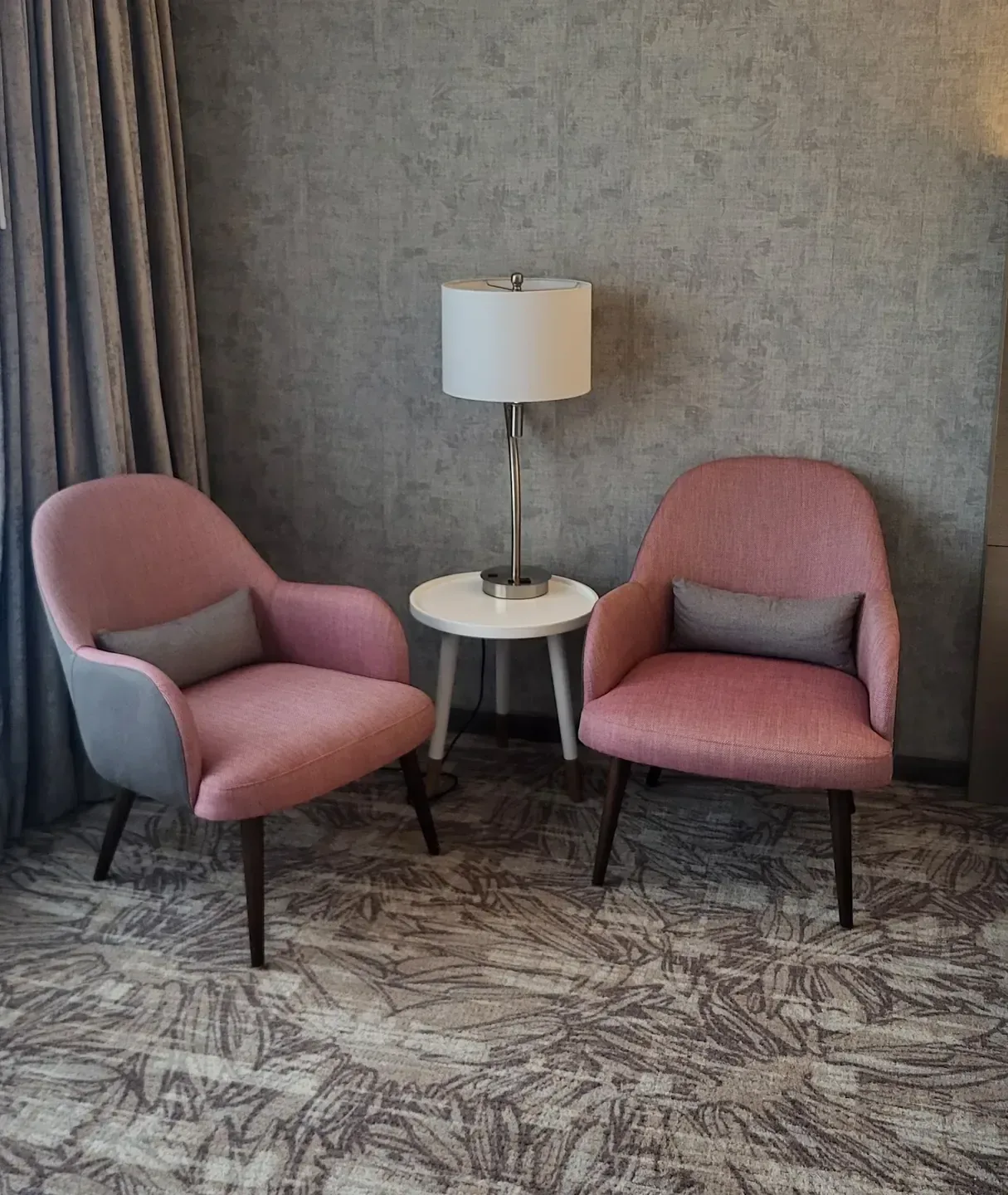 A seating corner in the lobby of the Hotel at Great Canadian Casino Resort Toronto, Etobicoke